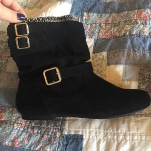 Black Slouch Boots